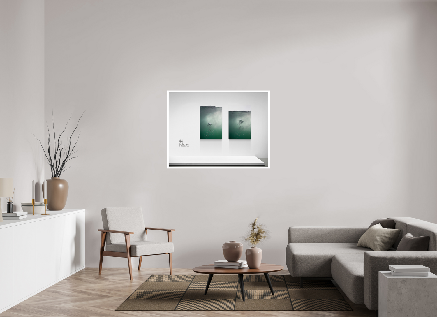 120 x 90 cm, test 1 bubble 