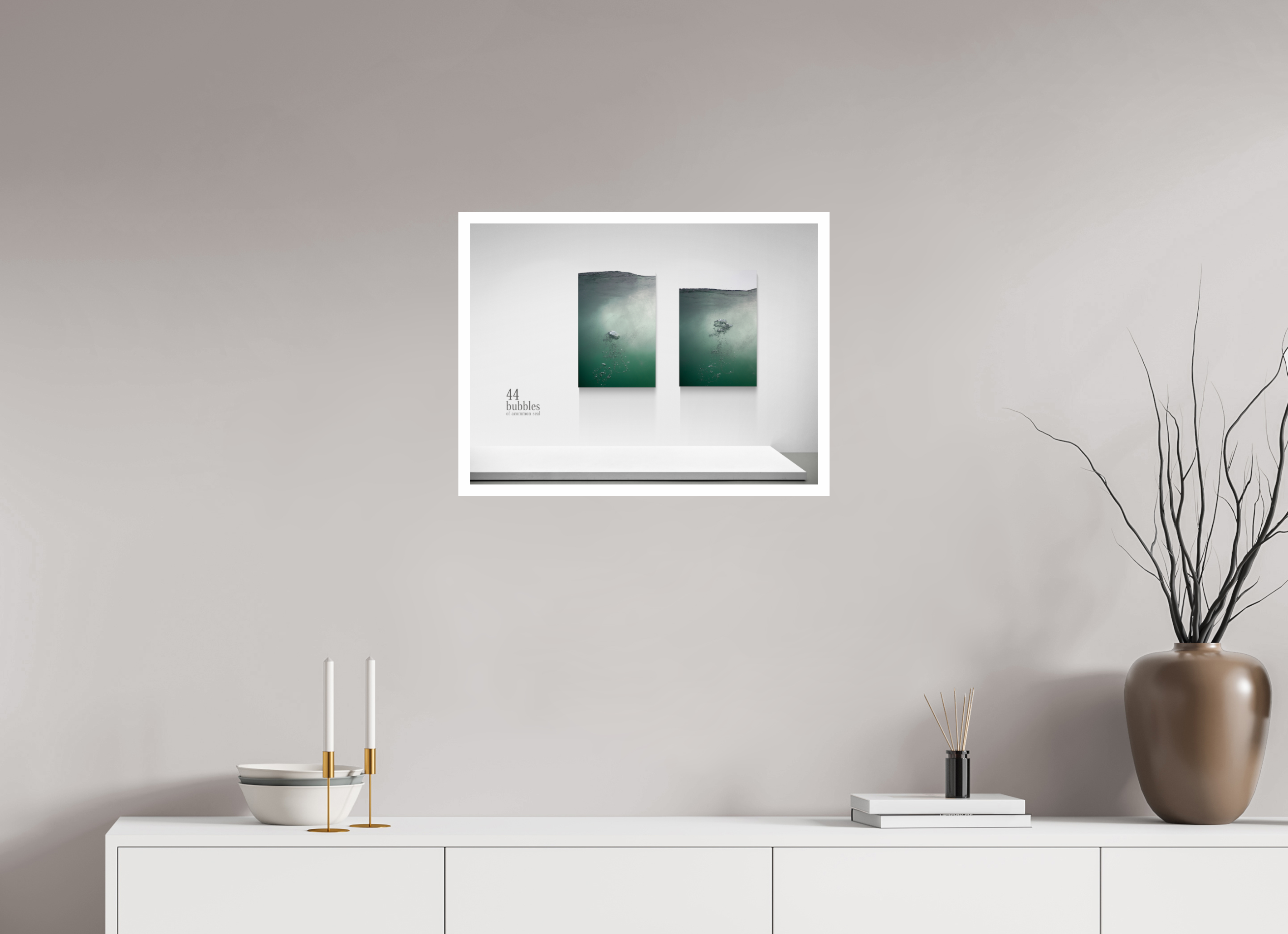60 x 45 cm, test 1 bubble 